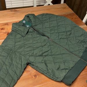 Dark green quilted jacket!